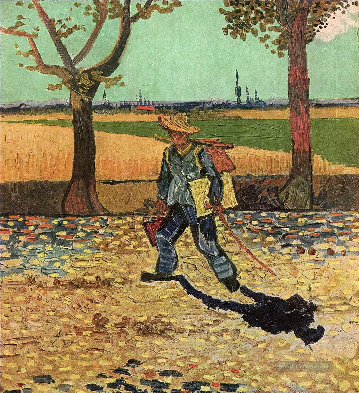Selbstporträt auf der Straße zu Tarascon Vincent van Gogh Ölgemälde